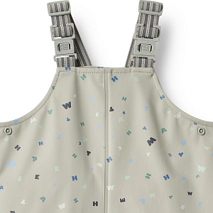 Комбинезон-дождевик Wheat "Charlo Light Flint Letters", криптограмма